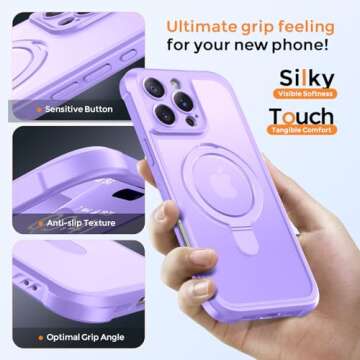 MOCCA iPhone 16 Pro Max Case with Magnetic Stand