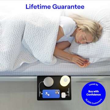 BedShelfie Bedside Shelf, Bunk Bed & Top Bunk, College Dorm Room Essentials, Clip On Nightstand, Bed Side Table Tray Organizer, Dorm Room Decor, College Dorm Essentials - Cable Catch, Black