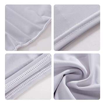 APIPI 6 Pcs Sun Protection Cooling Face Mask- Summer Silk Face Cover Women Multifunction Neck Gaiter UV Protection Scarves Breathable Sun Proof Scarves with Ear Hook for Outdoor Hiking Dustproof