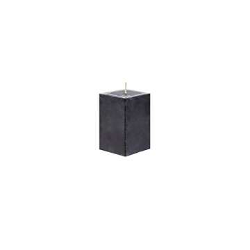Mega Candles 3 pcs Unscented Black Square Pillar Candle, Hand Poured Premium Wax Candles 2 Inch x 3 Inch, Home Décor, Wedding Receptions, Baby Showers, Birthdays, Celebrations, Party Favors & More