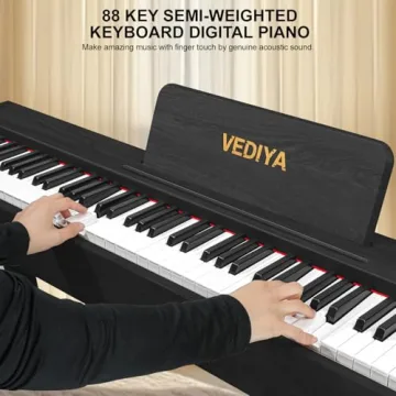 Vediya 88 Keys Digital Piano for Beginners with MIDI
