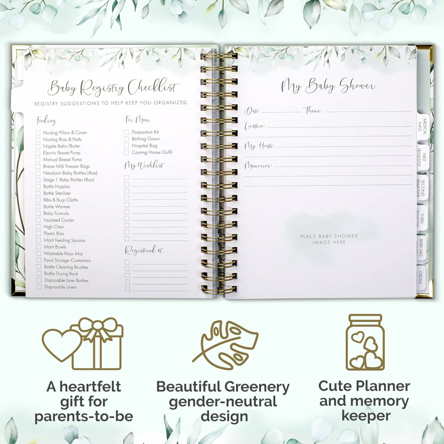 Pregnancy Journal with Stickers & Keepsake Pocket