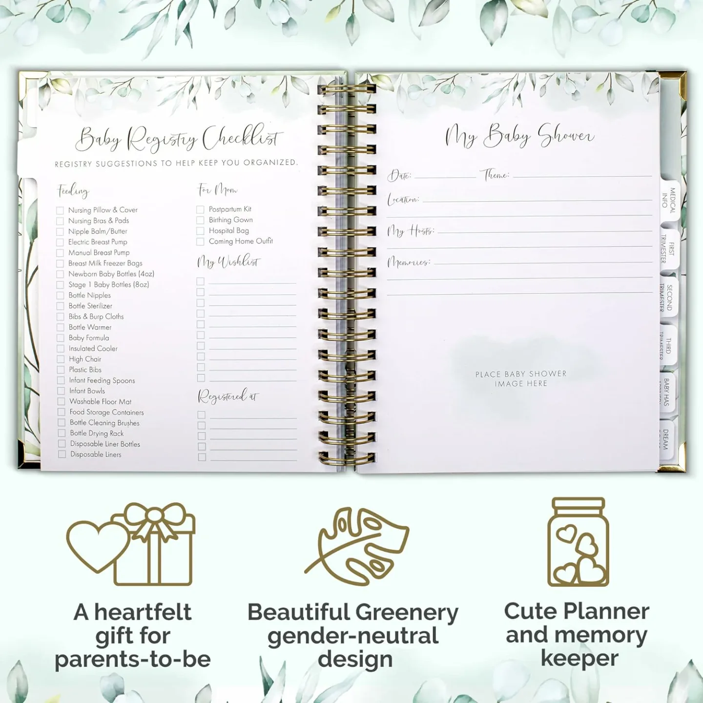 Pregnancy Journal with Stickers & Keepsake Pocket