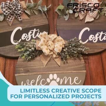 Frisco Craft Matte White Permanent Vinyl - Easy Weeding & Durable