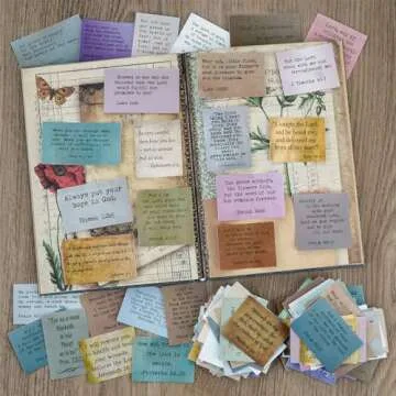 120 Pieces Retro Bible Verse Stickers (2 Pieces of Each), Inspirational Christian Vintage Journaling Stickers Typewriter Font Quotes Bible Study Supplies for Water Bottle Laptop Scrapbooking Decals