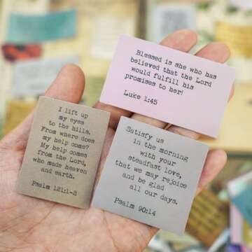 120 Pieces Retro Bible Verse Stickers (2 Pieces of Each), Inspirational Christian Vintage Journaling Stickers Typewriter Font Quotes Bible Study Supplies for Water Bottle Laptop Scrapbooking Decals