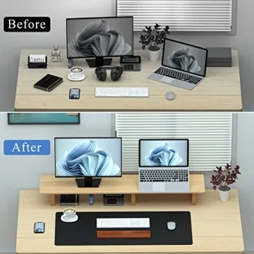 Aothia Dual Monitor Stand Riser for Office & Home