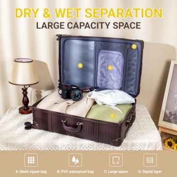 Stylish Vintage Luggage Set for Chic Travelers