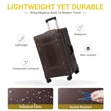Stylish Vintage Luggage Set for Chic Travelers