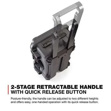 NANUK 935 Pro Photo Kit – Waterproof Travel Camera Hard Case with Padded Dividers and Wheels, 22” x 14” x 9” - Dustproof and Impact Resistant, Airline Carry-On Approved – Graphite