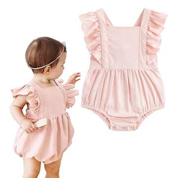 Handmade Baby Girls Romper for Spring Fashion