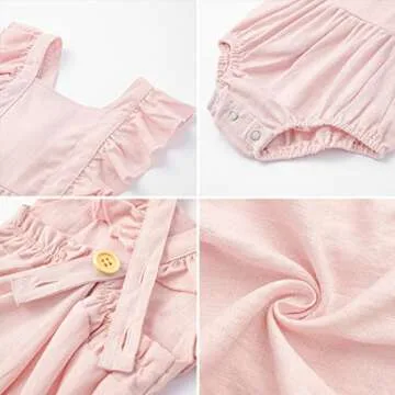 Handmade Baby Girls Romper for Spring Fashion