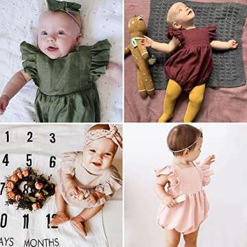 Handmade Baby Girls Romper for Spring Fashion