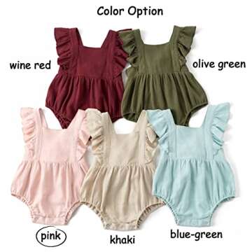 Handmade Baby Girls Romper for Spring Fashion