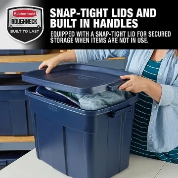 Durable Rubbermaid Roughneck Storage Totes 6 Pack