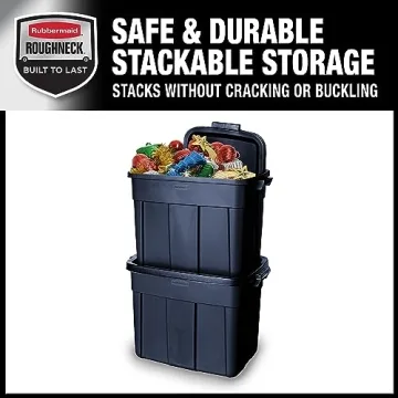 Durable Rubbermaid Roughneck Storage Totes 6 Pack