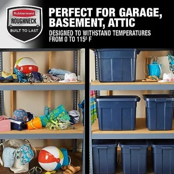Durable Rubbermaid Roughneck Storage Totes 6 Pack