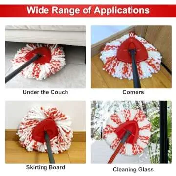 Oceda Mop Head Refill 3 Pack for Deep Cleaning Power