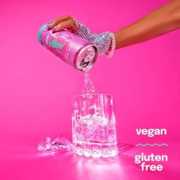 Alani Nu PINK SLUSH Sugar Free Low Calorie Energy Drinks | 200mg Caffeine | Paris Hilton x Alani Nu | Biotin B Vitamins | Zero Sugar | 15 Calories | 12 Fl Oz Cans | 12 Pack