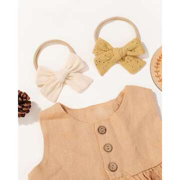 jollybows 12pcs Baby Girls Hair Bows Nylon Elastic Headband Hair Accessories for Infants Toddlers Newborn