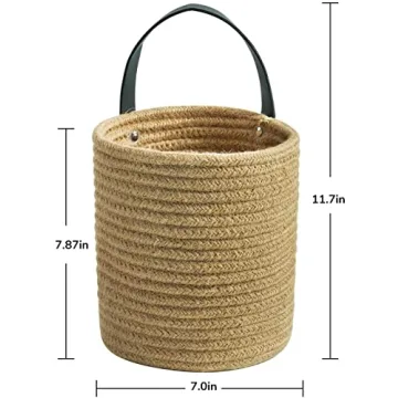 Goodpick Jute Hanging Basket Set - Functional Home Decor