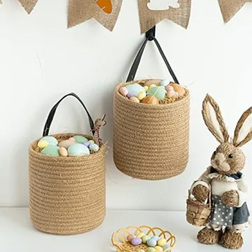 Goodpick Jute Hanging Basket Set - Functional Home Decor