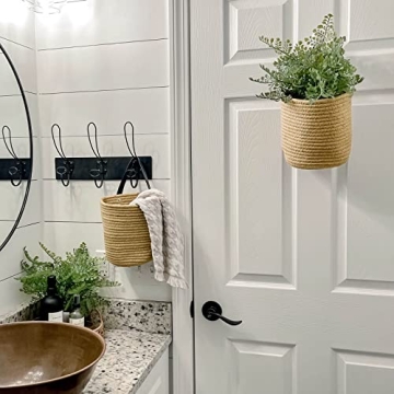 Goodpick Jute Hanging Basket Set - Functional Home Decor