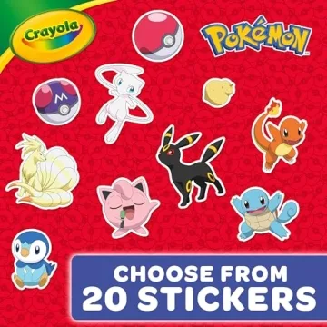 Creative Crayola Pokemon Coloring Book for Kids Ages 3-6