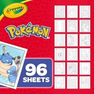 Creative Crayola Pokemon Coloring Book for Kids Ages 3-6