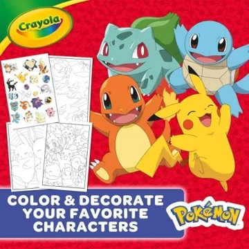 Creative Crayola Pokemon Coloring Book for Kids Ages 3-6
