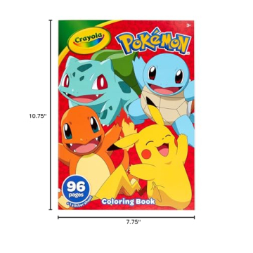 Creative Crayola Pokemon Coloring Book for Kids Ages 3-6