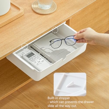 Poeland Under Desk Drawer Organizer - Clutter-Free Storage