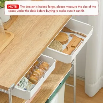 Poeland Under Desk Drawer Organizer - Clutter-Free Storage