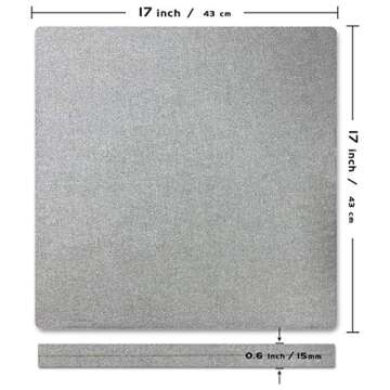 ReArt Heat Press Mat 17" x 17" - Ideal for Cricut and HTV Projects