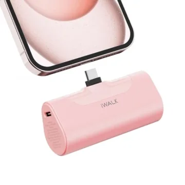 iWALK Compact Power Bank 20W Fast Charge 4500mAh for iPhone 15 Series and Android Devices