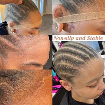 BEEOS Skinlike Real HD Wig Caps, 10 Pieces Ultra-thin Invisible and Breathable Stretchy Stocking She...