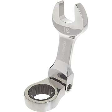 GEARWRENCH 10 Pc. 12 Pt. Stubby Flex Head Ratcheting Combination Wrench Set, Metric - 9550