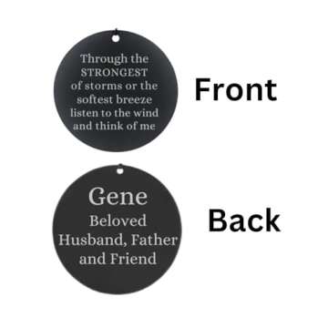 Memorial Wind Chime DIRECTLY Sent Gift Wind Chime Deep Tone 28 Inch In Sympathy Loss Silver in Memory of Loved One Listen to the Wind Memorial Garden Gift Wrapped/B