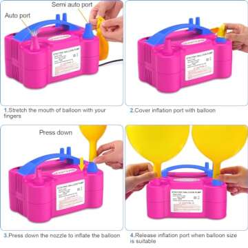 Chamvis Electric Balloon Pump: Quick and Safe Inflation Machine