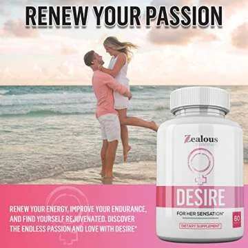 Desire Female Libido Booster for Women - #1 RATED Female Enhancement Pills for Women - Increase Passion, Excitement, & Heighten Sensitivity - Relieve Stress, Reduce Dryness & Improve Energy (1 Pack)
