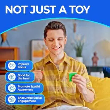 GAN 356 R S, 3x3 Speed Cube Gans 356RS Magic Cube Non-Magnetic (Stickerless)