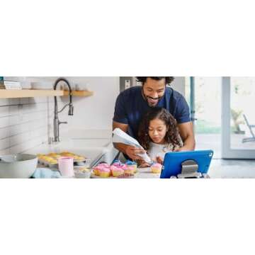 OtterBox Made for Kids Case for iPad 7th, 8th & 9th Gen (10.2" Display - 2019, 2020 & 2021 Version) with Kickstand & Car Headrest Mount Holder - Galaxy Runner