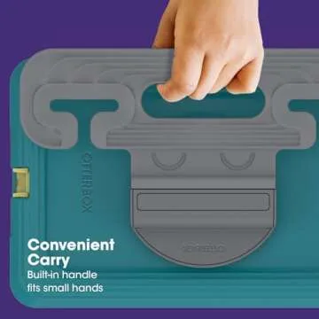 OtterBox Made for Kids Case for iPad 7th, 8th & 9th Gen (10.2" Display - 2019, 2020 & 2021 Version) with Kickstand & Car Headrest Mount Holder - Galaxy Runner