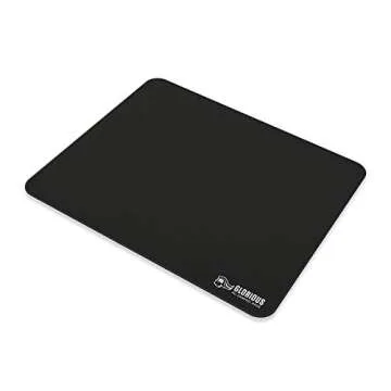 Glorious Large Gaming Mouse Mat/Pad - Stitched Edges, Black Cloth Mousepad | 11x13 (G-L)