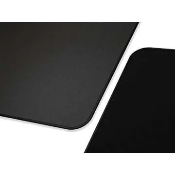 Glorious Large Gaming Mouse Mat/Pad - Stitched Edges, Black Cloth Mousepad | 11x13 (G-L)