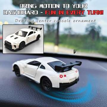 Alloy Car Model Drifting Spin Ornament, Metal Dashboard Decoration, Interior Decoration (FZ007)