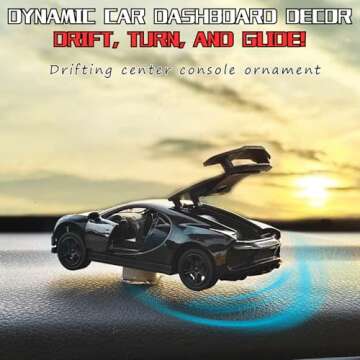 Alloy Car Model Drifting Spin Ornament, Metal Dashboard Decoration, Interior Decoration (FZ007)