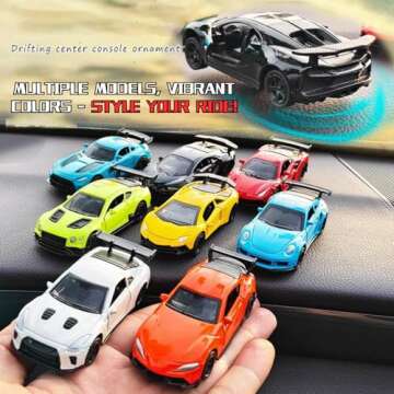 Alloy Car Model Drifting Spin Ornament, Metal Dashboard Decoration, Interior Decoration (FZ007)
