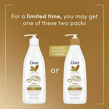 Dove Body Love Body Lotion Restoring Care Pack of 3 for Reoccuring Dry Skin Visibly Improves Very Dry Skin 13.5 oz