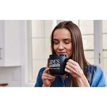 Jim’s Organic Coffee – Hazelnut, All Natural Flavored Blend – Light Roast, Ground Coffee, 12 oz Bag